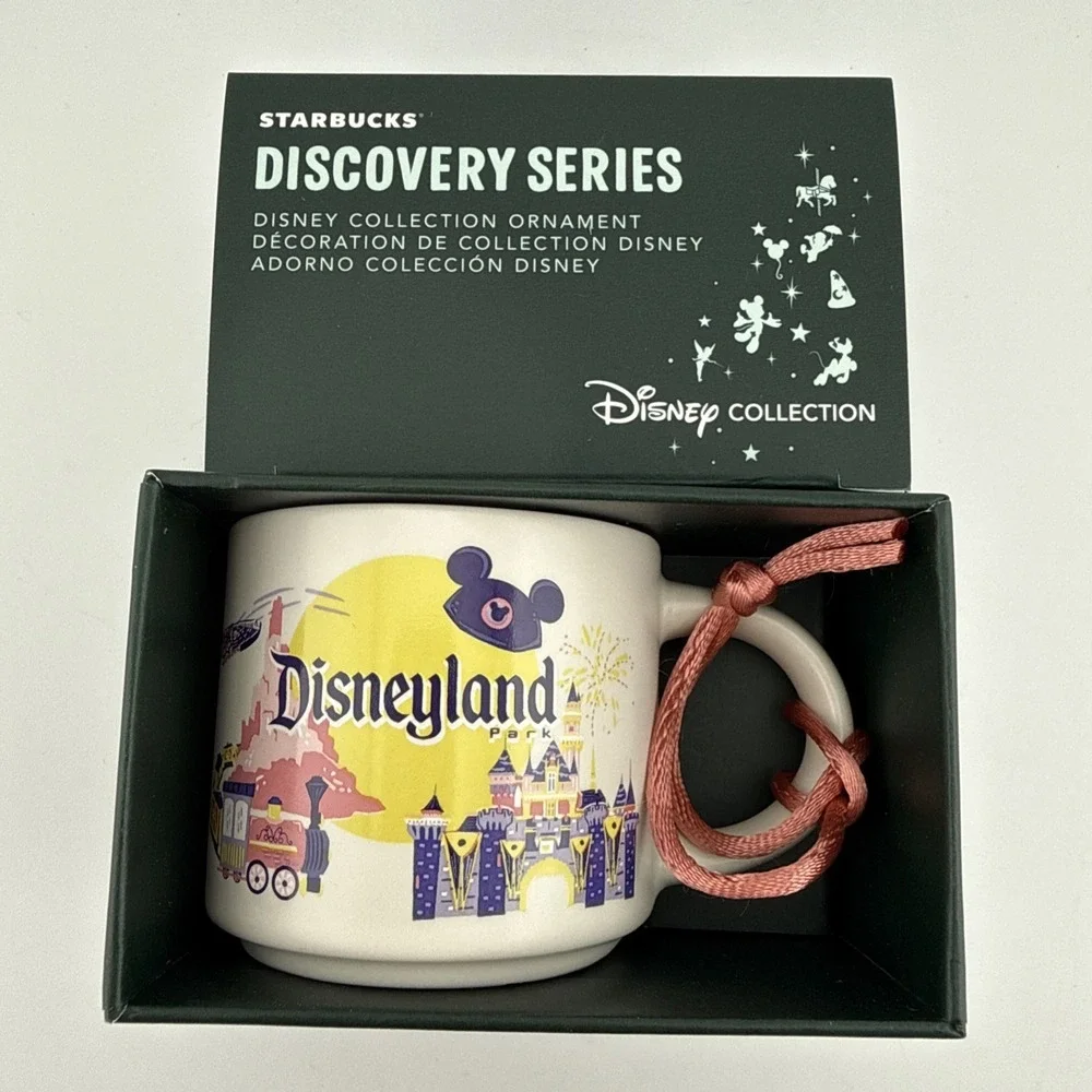 Starbucks x Disney Disneyland 2oz Espresso Mug Ornament Discovery Series & Bag E